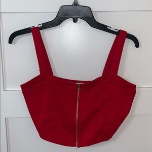 Red Crop Top Medium